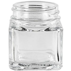 Square Glass Jar 1.5