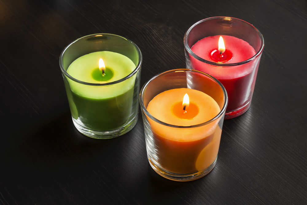 Vibrant candles