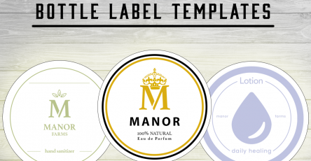 Bottle Label Templates | Free Mock-Up PSDs