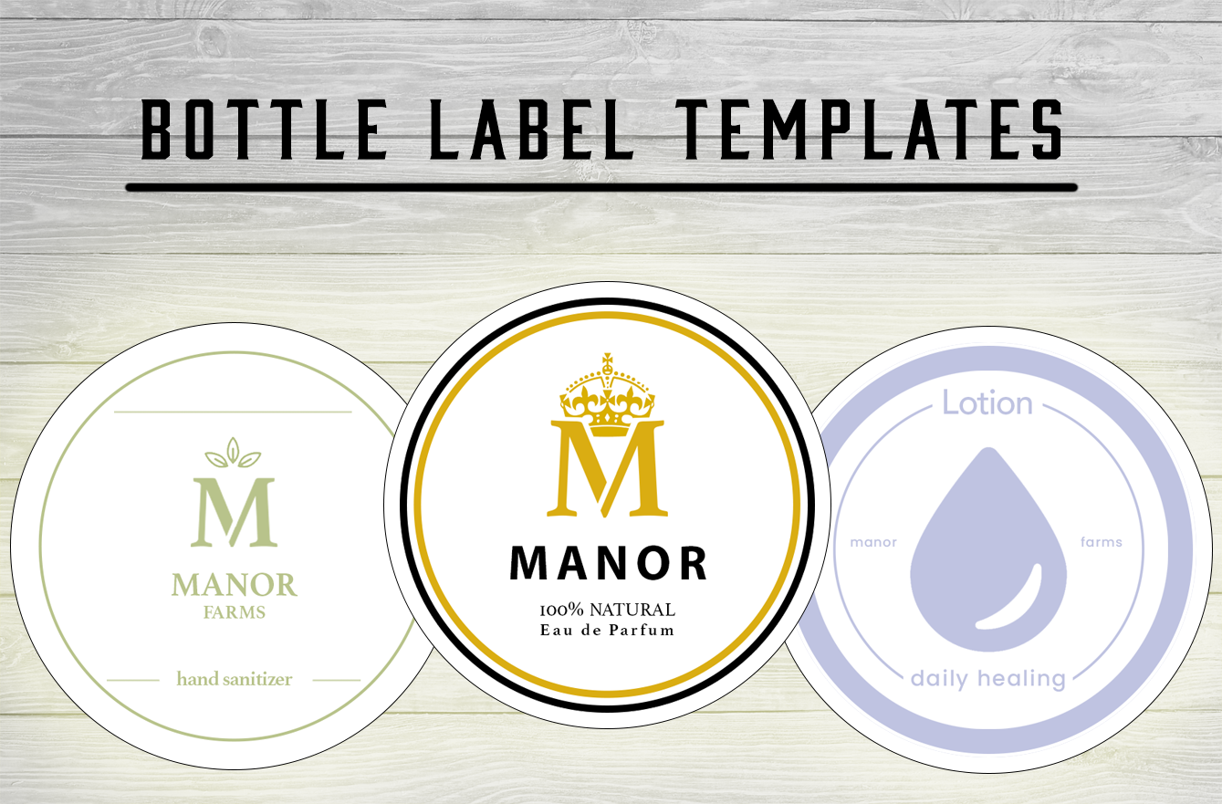 Bottle Label Templates | Free Mock-Up PSDs