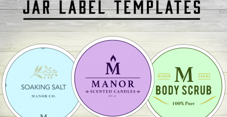 Jar Label Templates — Free Mock-Up PSDs