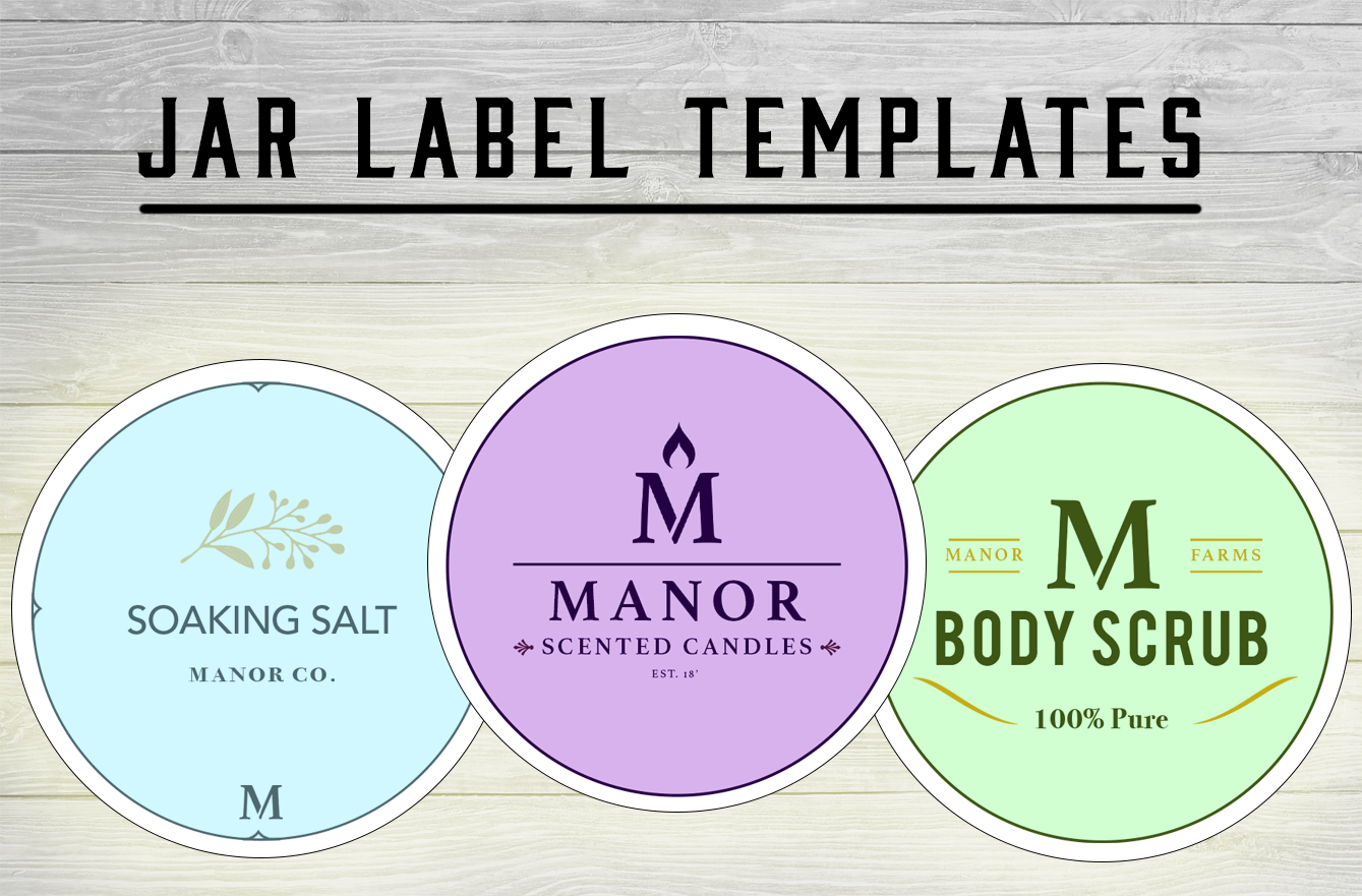 Jar Label Templates — Free Mock-Up PSDs